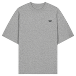 Form Oversize T-Shirt 200 g/m² – Bio-Baumwolle, schwarze Stickerei