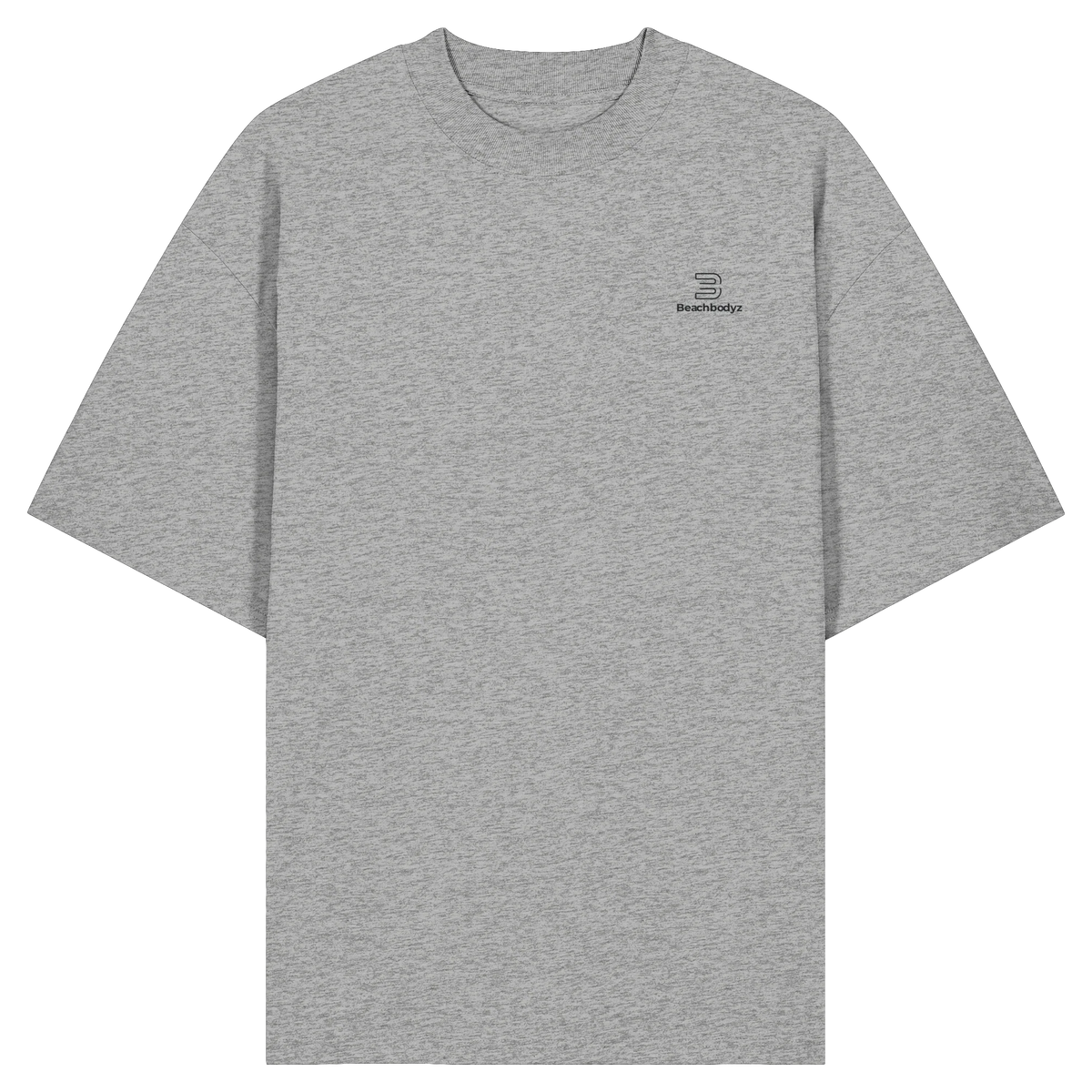 Standard Oversize T-Shirt 200 g/m² – Bio-Baumwolle, schwarze Stickerei