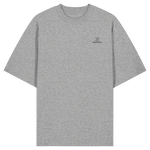 Standard Oversize T-Shirt 200 g/m² – Bio-Baumwolle, schwarze Stickerei