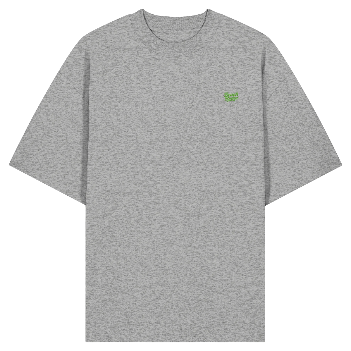 Monster Oversize T-Shirt 200 g/m² – Bio-Baumwolle, grüne Stickerei