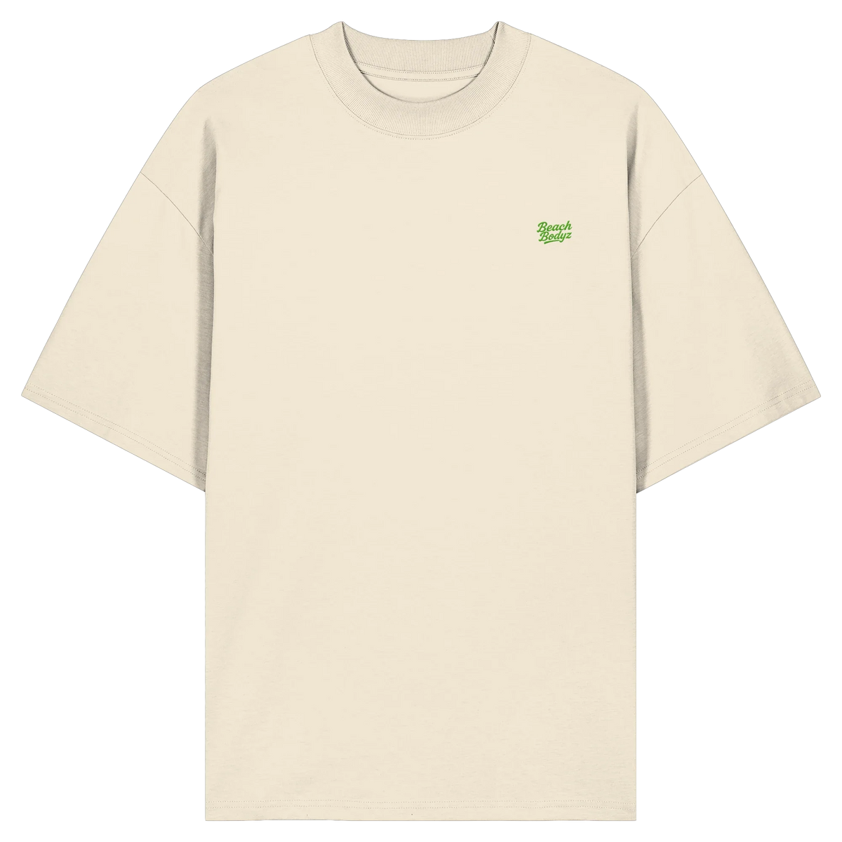 Monster Oversize T-Shirt 200 g/m² – Bio-Baumwolle, grüne Stickerei