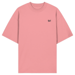 Form Oversize T-Shirt 200 g/m² – Bio-Baumwolle, schwarze Stickerei
