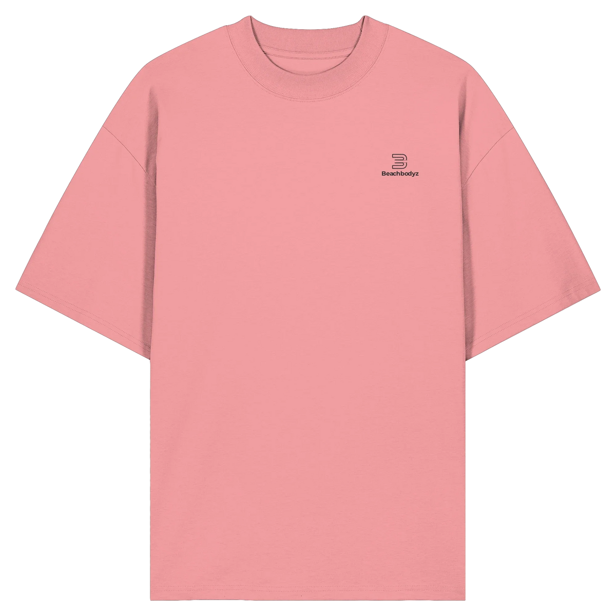 Standard Oversize T-Shirt 200 g/m² – Bio-Baumwolle, schwarze Stickerei