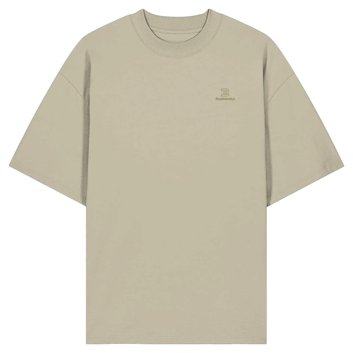 Silence Oversize T-Shirt 200 g/m² – Bio-Baumwolle, goldene Stickerei