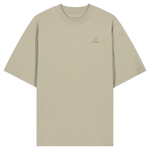 Silence Oversize T-Shirt 200 g/m² – Bio-Baumwolle, goldene Stickerei