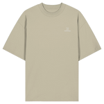 Identity Oversize T-Shirt 200 g/m² – Bio-Baumwolle, weiße Stickerei