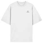 Standard Oversize T-Shirt 200 g/m² – Bio-Baumwolle, schwarze Stickerei