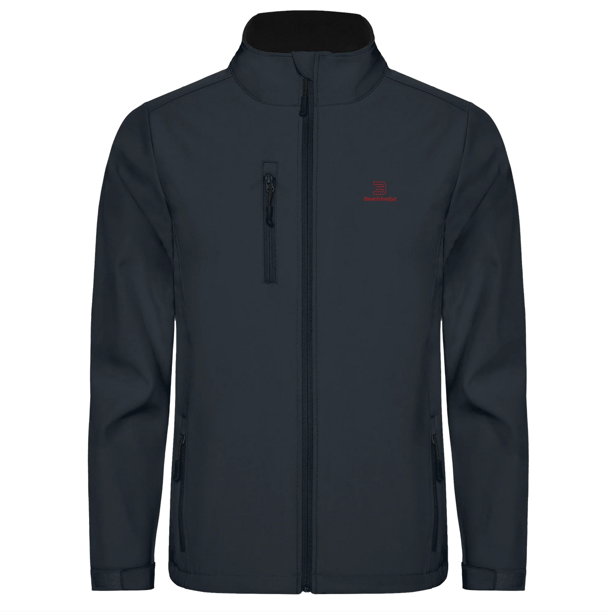 Essential Softshell Jacke – rote Stickerei