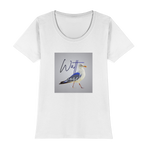 Wattvogel Motiv mit Nordsee Möwe  - Womens Premium Classic T-Shirt