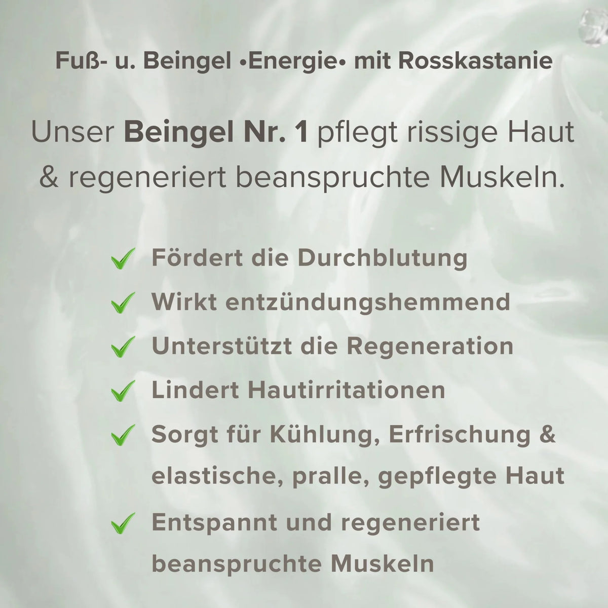 Fuß- und Beingel •Energie• mit Rosskastanie & Hagebuttenkernöl | Kühlende Naturkosmetik