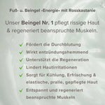Fuß- und Beingel •Energie• mit Rosskastanie & Hagebuttenkernöl | Kühlende Naturkosmetik