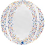 Folienballon "Transparent Confetti 4D" 48 cm | Mehrfarbig