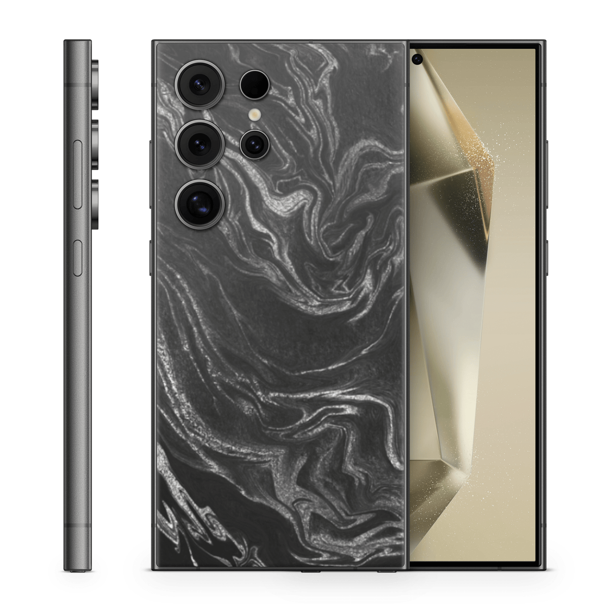 Galaxy S24 Ultra Skin Black Silver