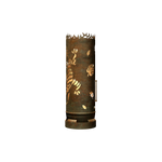 Feuertonne Gecko mit Blättern