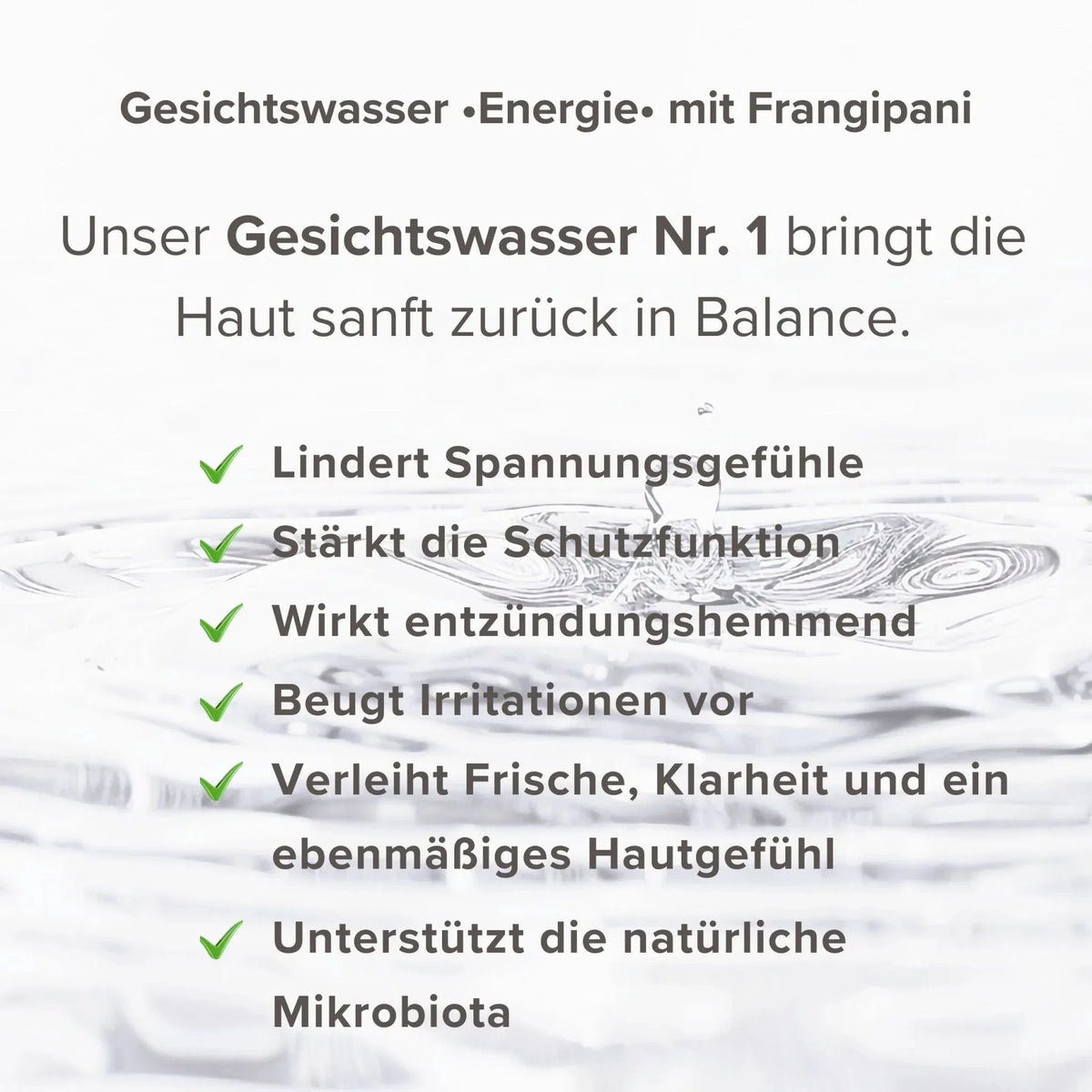 Gesichtswasser •Energie• mit Frangipani