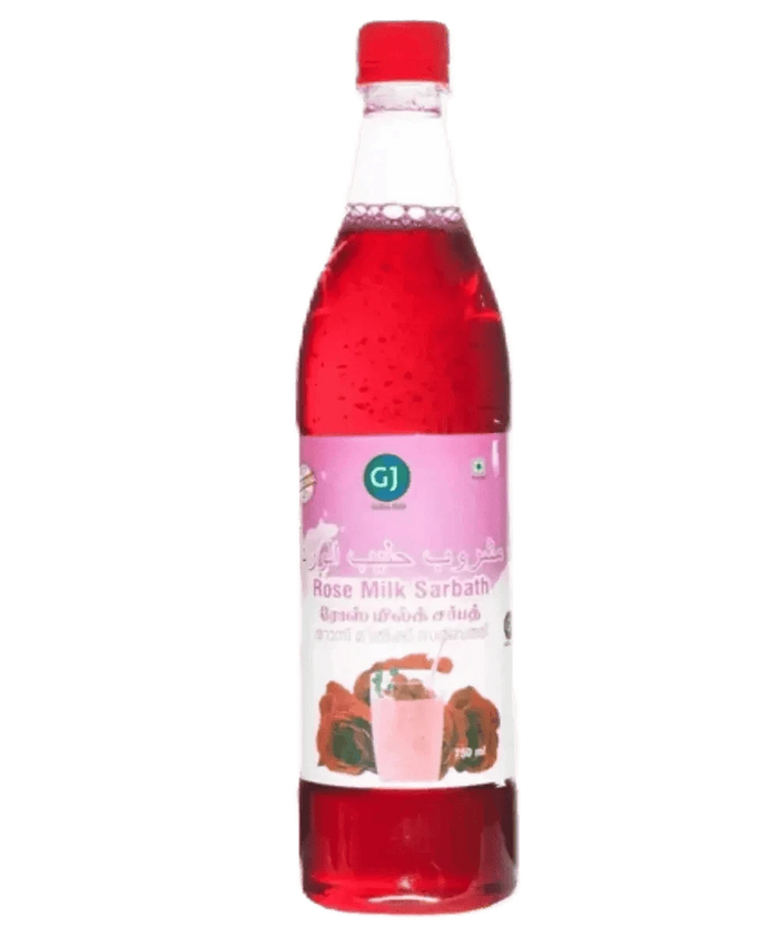 GJ Rose Milk Sarbath 750ml