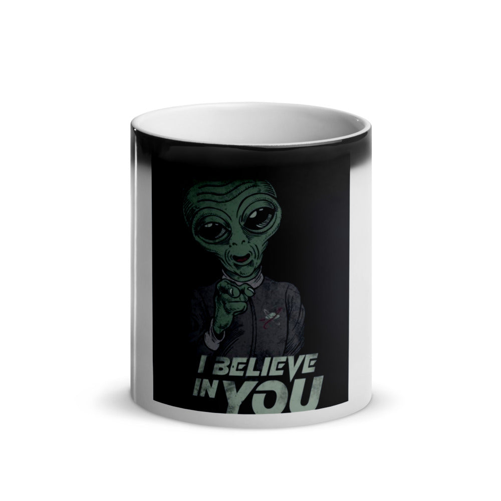 Belive in Humans Thermo Tasse