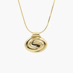 ONDINE ROUND PENDANT NECKLACE GOLD