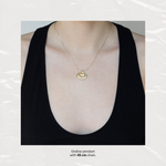 ONDINE ROUND PENDANT NECKLACE GOLD