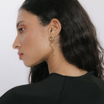 SPIRAL LONG EARRINGS MARE GOLD