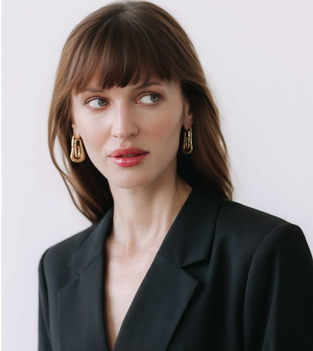 SPIRAL TWIST HOOP EARRINGS CLÉO GOLD