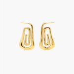 SPIRAL TWIST HOOP EARRINGS CLÉO GOLD