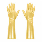 Glitzernde Handschuhe Shine 40 cm - Gold