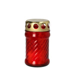 Grablaterne Rot | 6,5 x 11,5 cm Halloween Dekoration