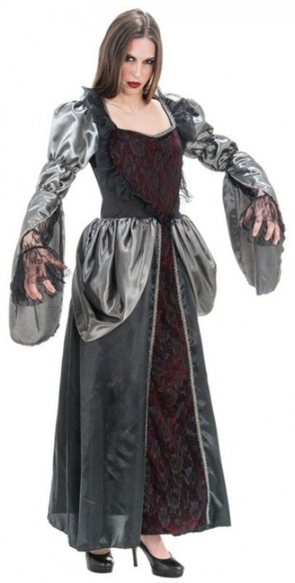 Halloween Damen Kostüm "Vampir Siria" | Langes Kleid