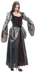 Halloween Damen Kostüm "Vampir Siria" | Langes Kleid