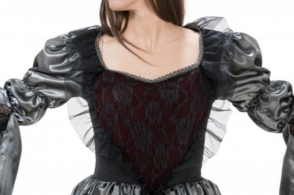 Halloween Damen Kostüm "Vampir Siria" | Langes Kleid