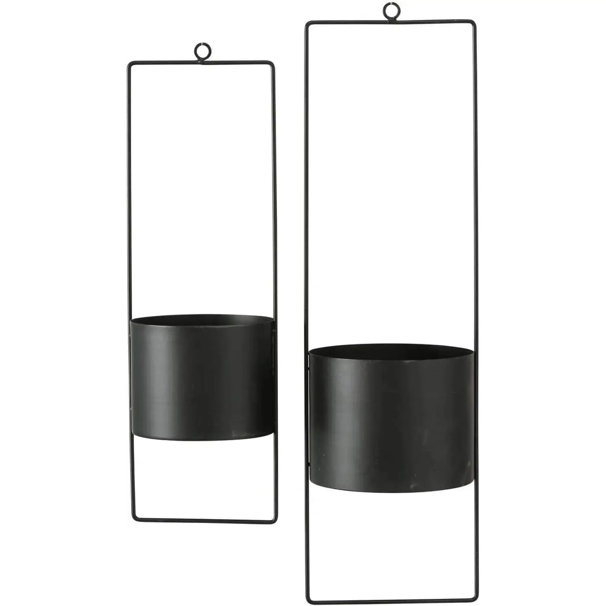 Hängetopf Blumentopf Metall schwarz indoor outdoor Balkon Fenster Blum