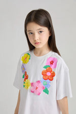 Mermaid Cat Tassel Embroidered Tee