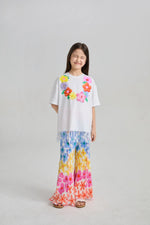 Mermaid Cat Tassel Embroidered Tee