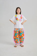 Mermaid Cat Tassel Embroidered Tee