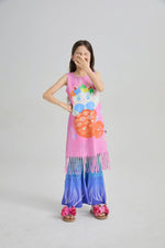 Hawaiian Mermaid Cat Tassel Maxi Skirt