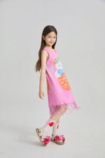 Hawaiian Mermaid Cat Tassel Maxi Skirt