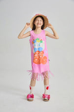 Hawaiian Mermaid Cat Tassel Maxi Skirt