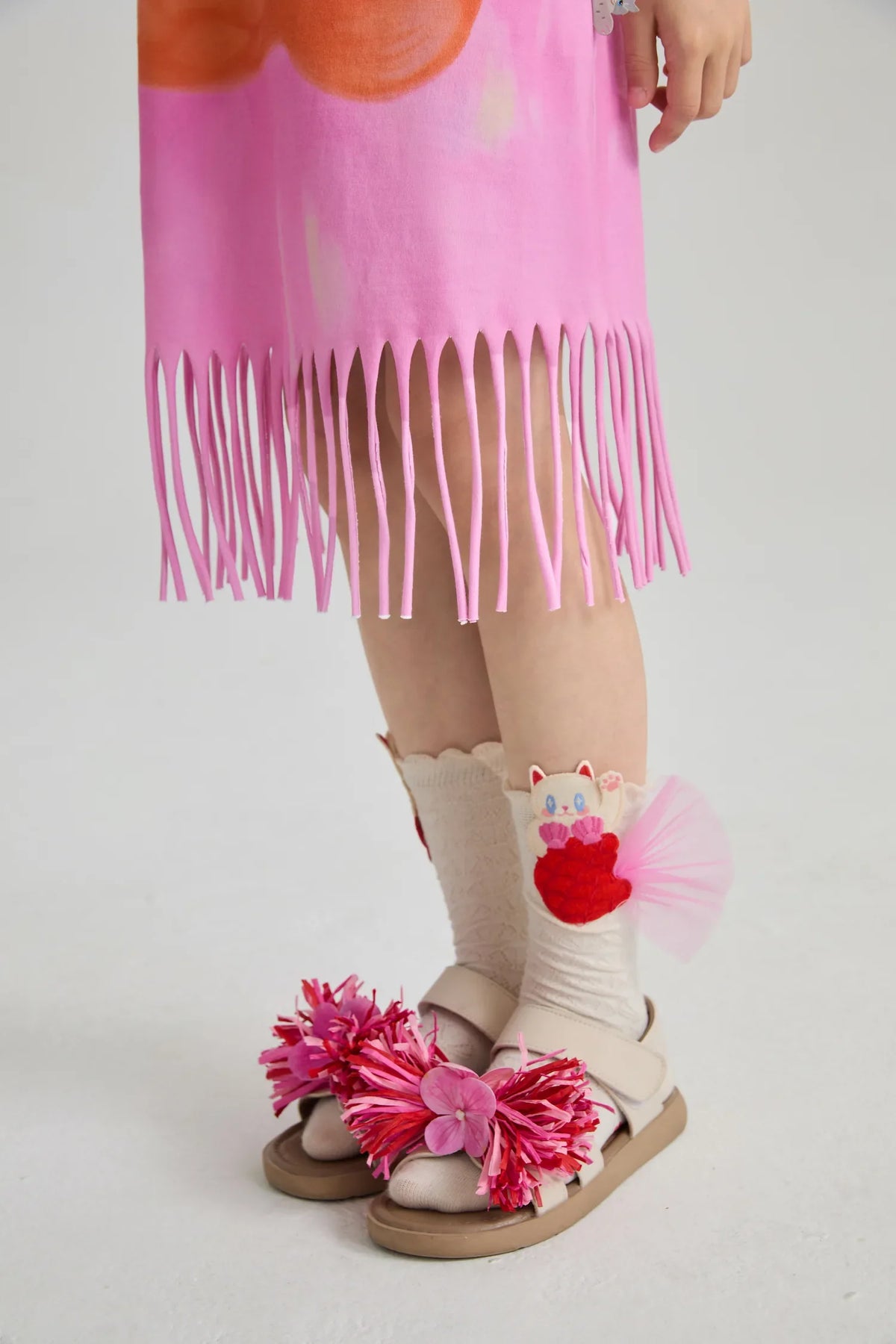Hawaiian Mermaid Cat Tassel Maxi Skirt