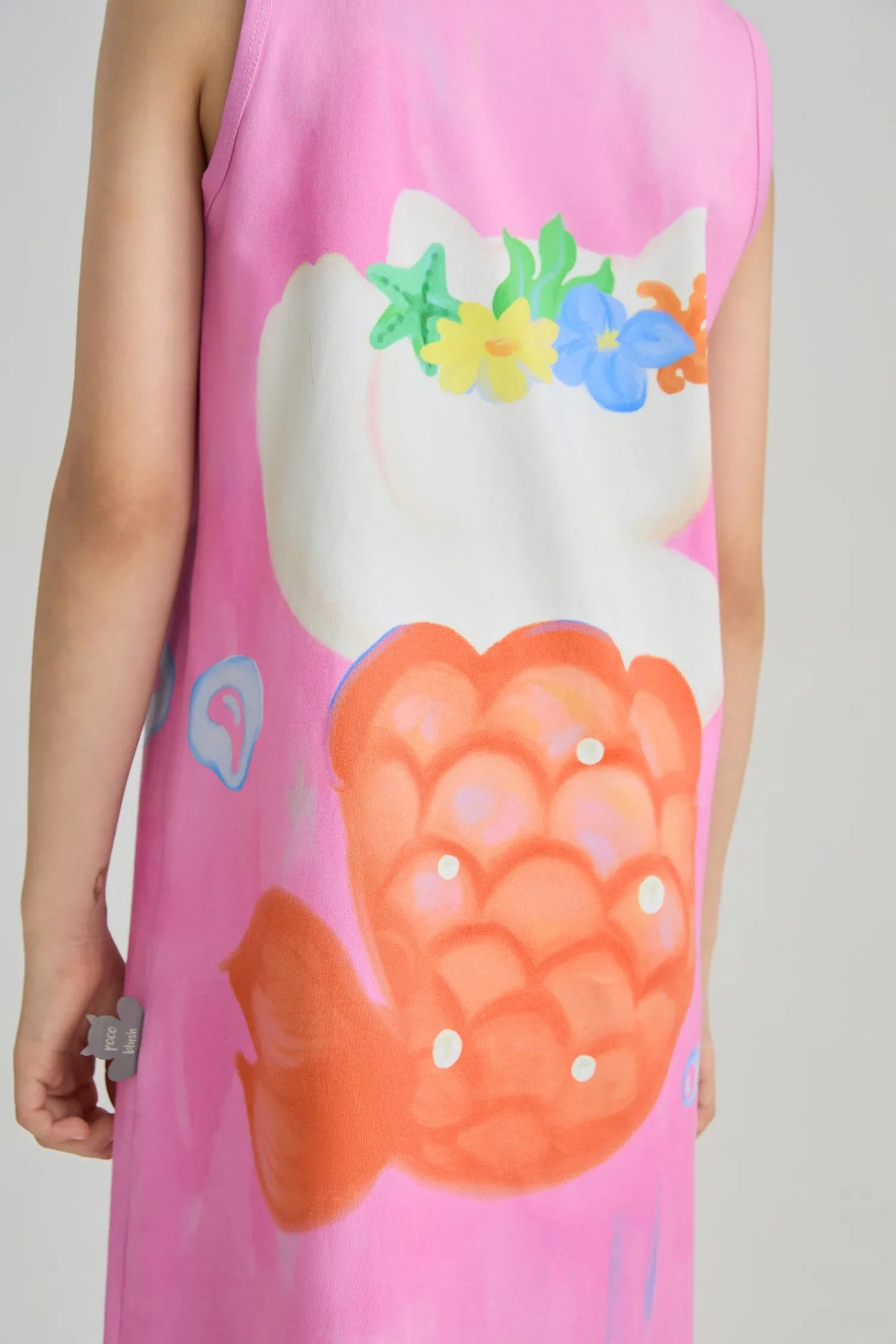 Hawaiian Mermaid Cat Tassel Maxi Skirt