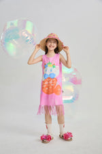 Hawaiian Mermaid Cat Tassel Maxi Skirt