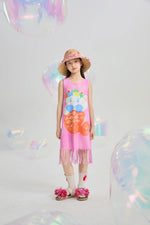 Hawaiian Mermaid Cat Tassel Maxi Skirt