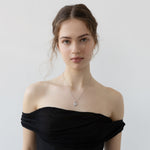 SILVER HEART CHARM NECKLACE AMOURA