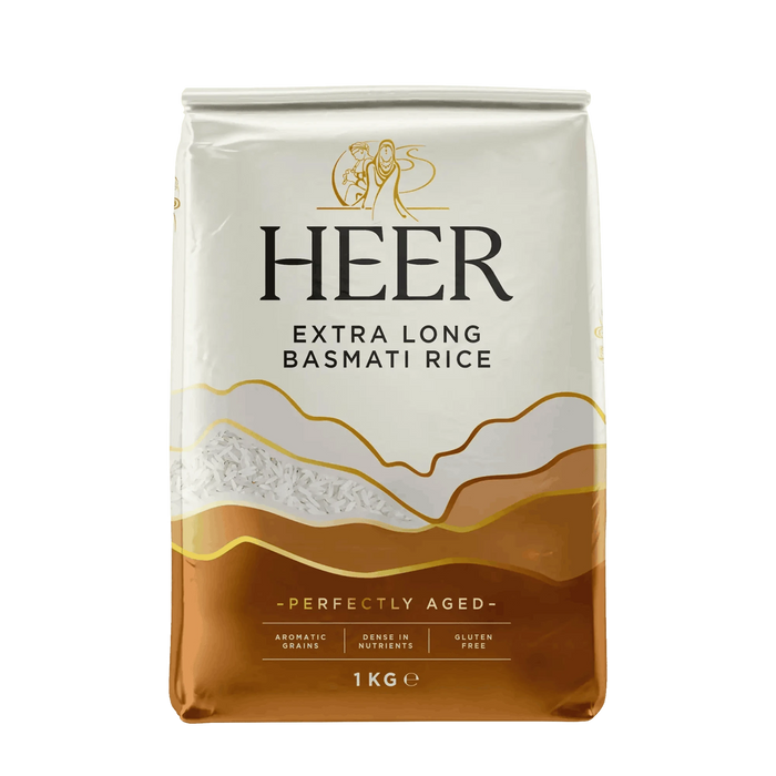 Heer Extra Long Grain Basmati 1kg - Namma Markt