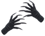 Handschuhe "Hexenfingernägel" | Glitzer Schwarz - Zubehör Hexenkostüm Halloween