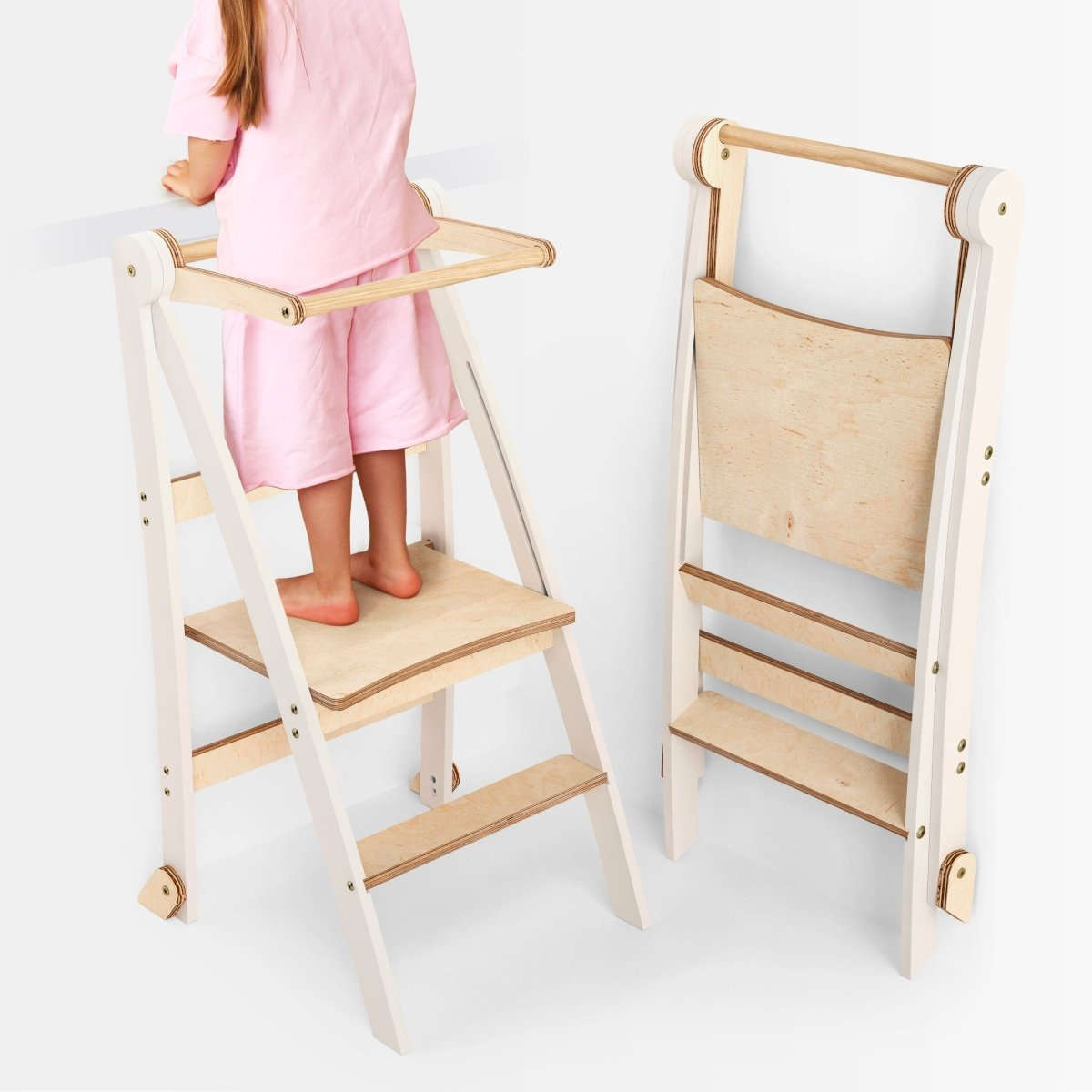 Holz Lernleiter Montessori: Hocker für Kinder