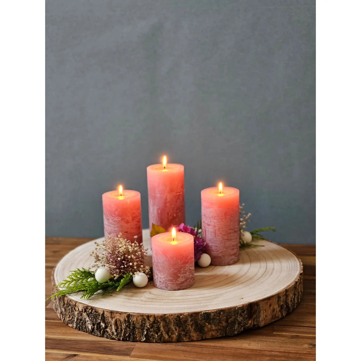 Holzbrett Baumscheibe Holz Brett Tischdeko Tablett Deko Holzplatte Ø 3