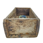 Holzkiste Ziegelform Ziegelsteinform Kiste recyceltes Holz Kasten 31 cm Original rustikal