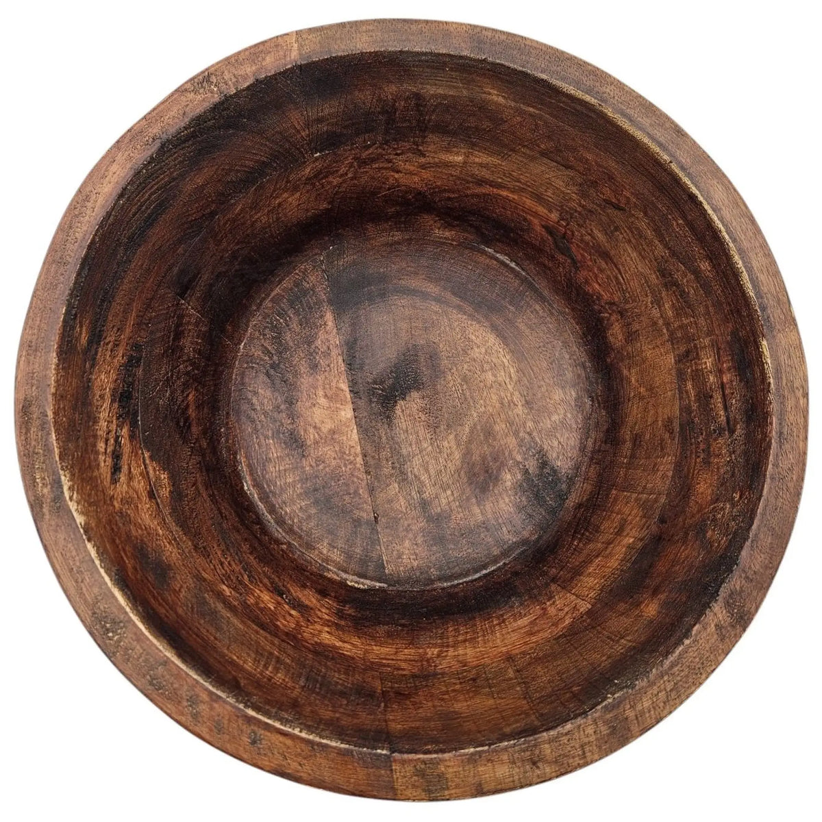 Holzschale Mango Holz Schale Dekoschale Brotschale Mangoholz Ø 30 x Hö
