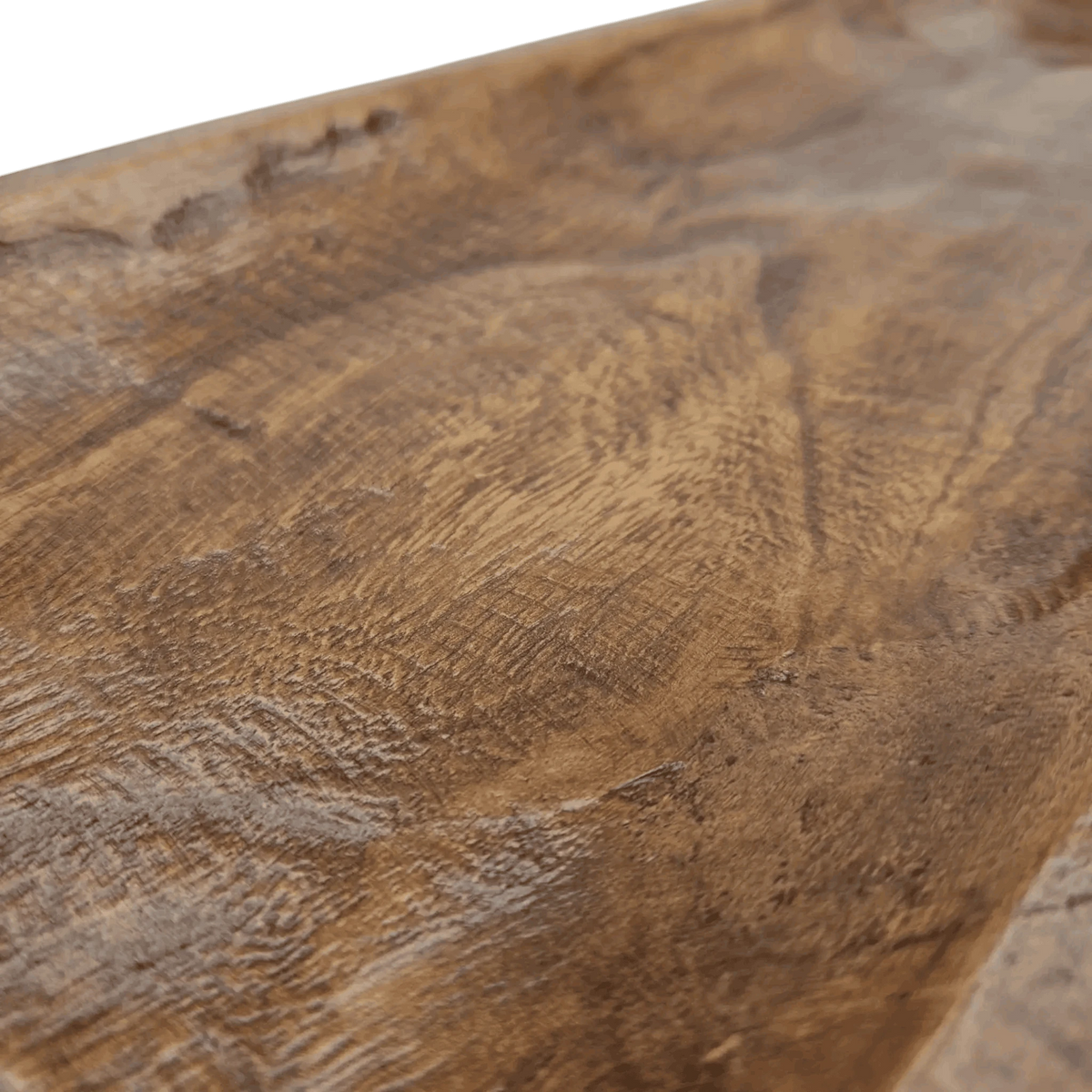 Holztablett Holzbrett Dekoschale Holzschale braun 58x22 cm Kerzentablett Dekobrett XXL